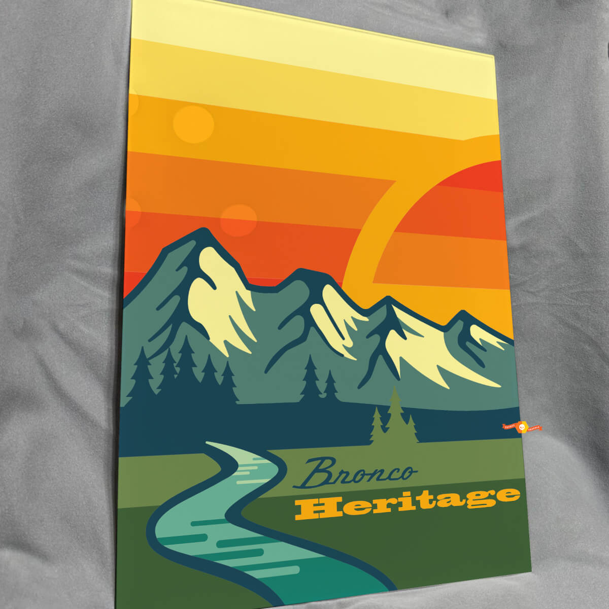 Bronco Heritage Glanzend Acryl Garage Wandpaneel