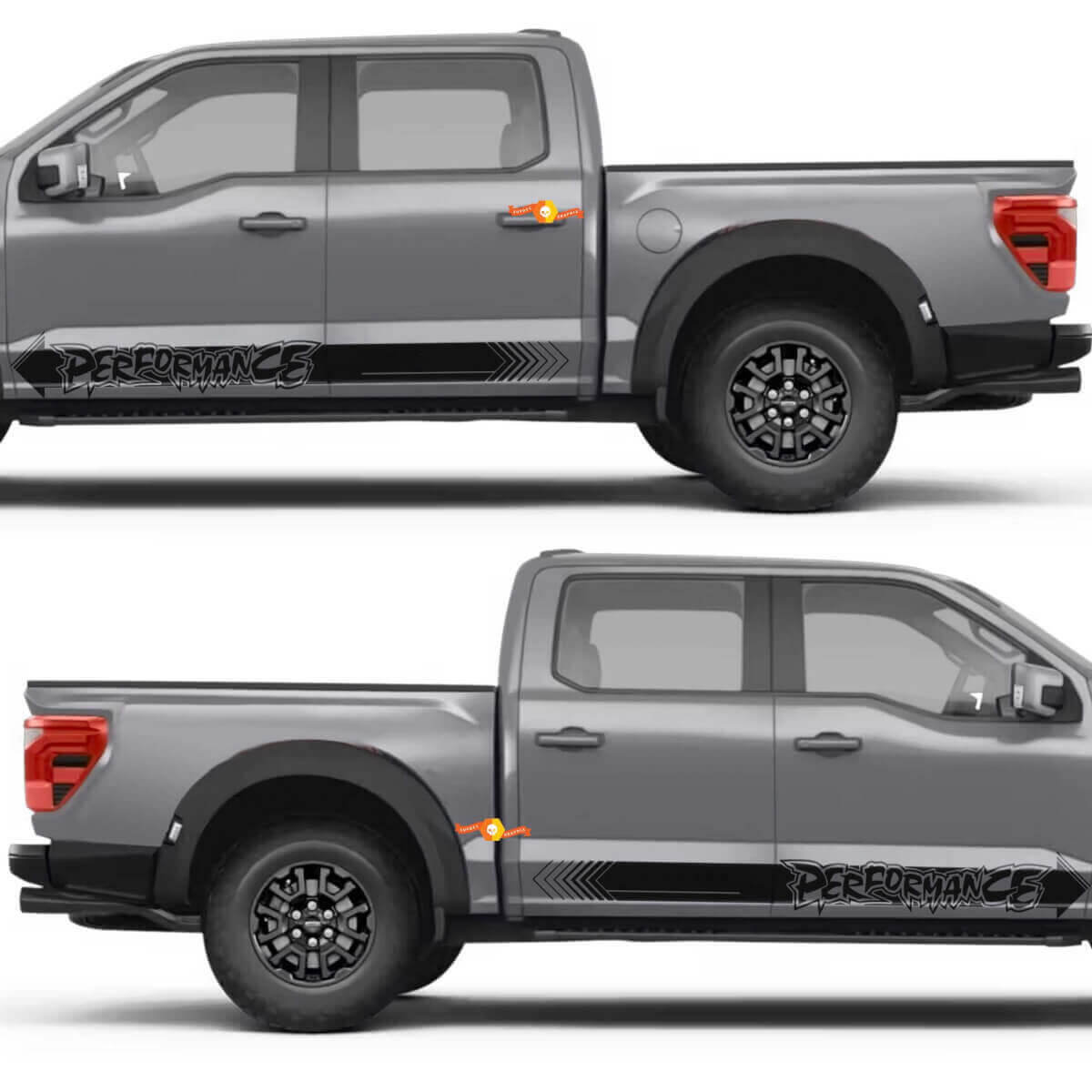 Street Performance Stripe Zijdeur Rocker Paneel Vinyl Decal Sticker voor Musclecar truck