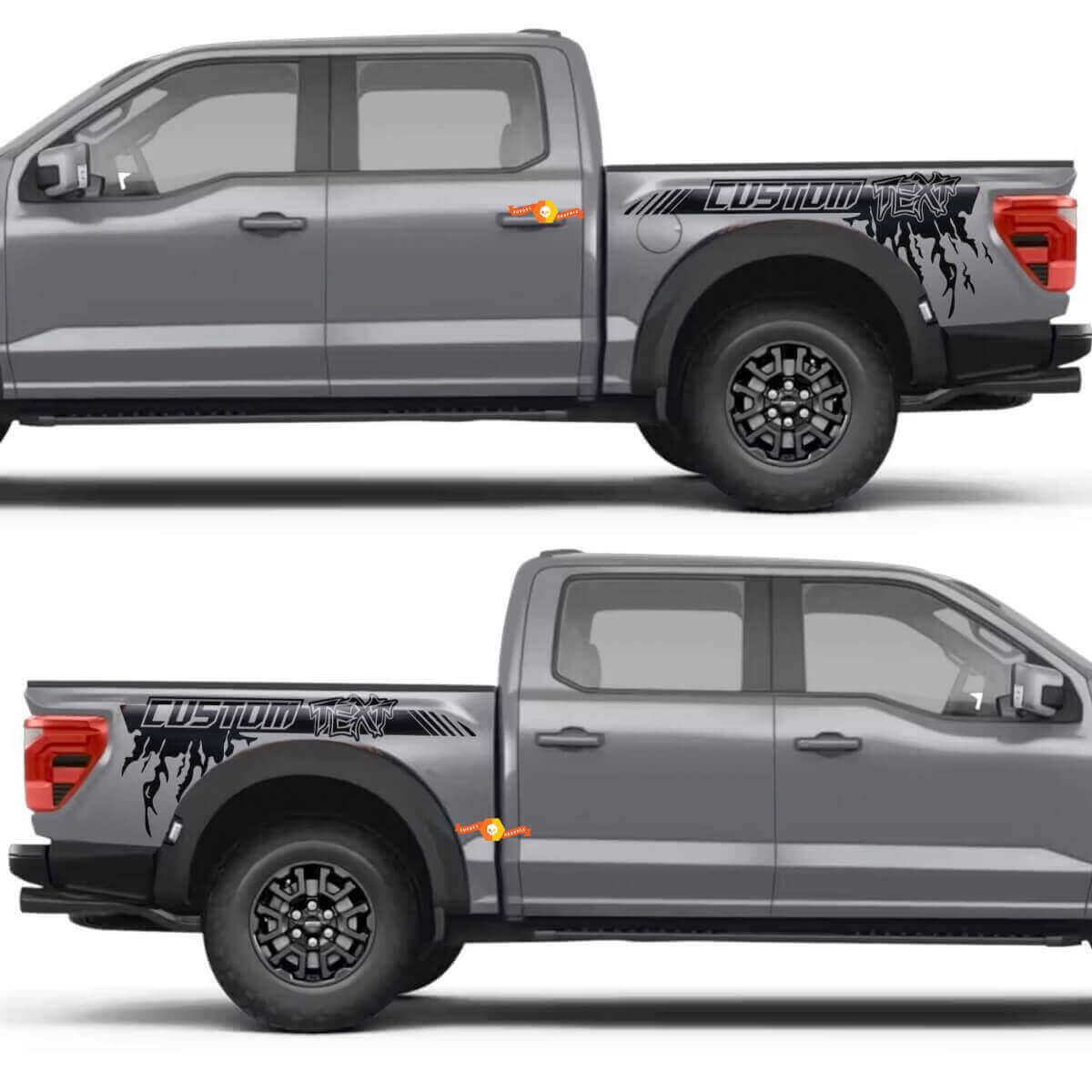 Zijkantstreep Achterspatbord Spat Vinyl Decal Sticker voor Musclecar truck