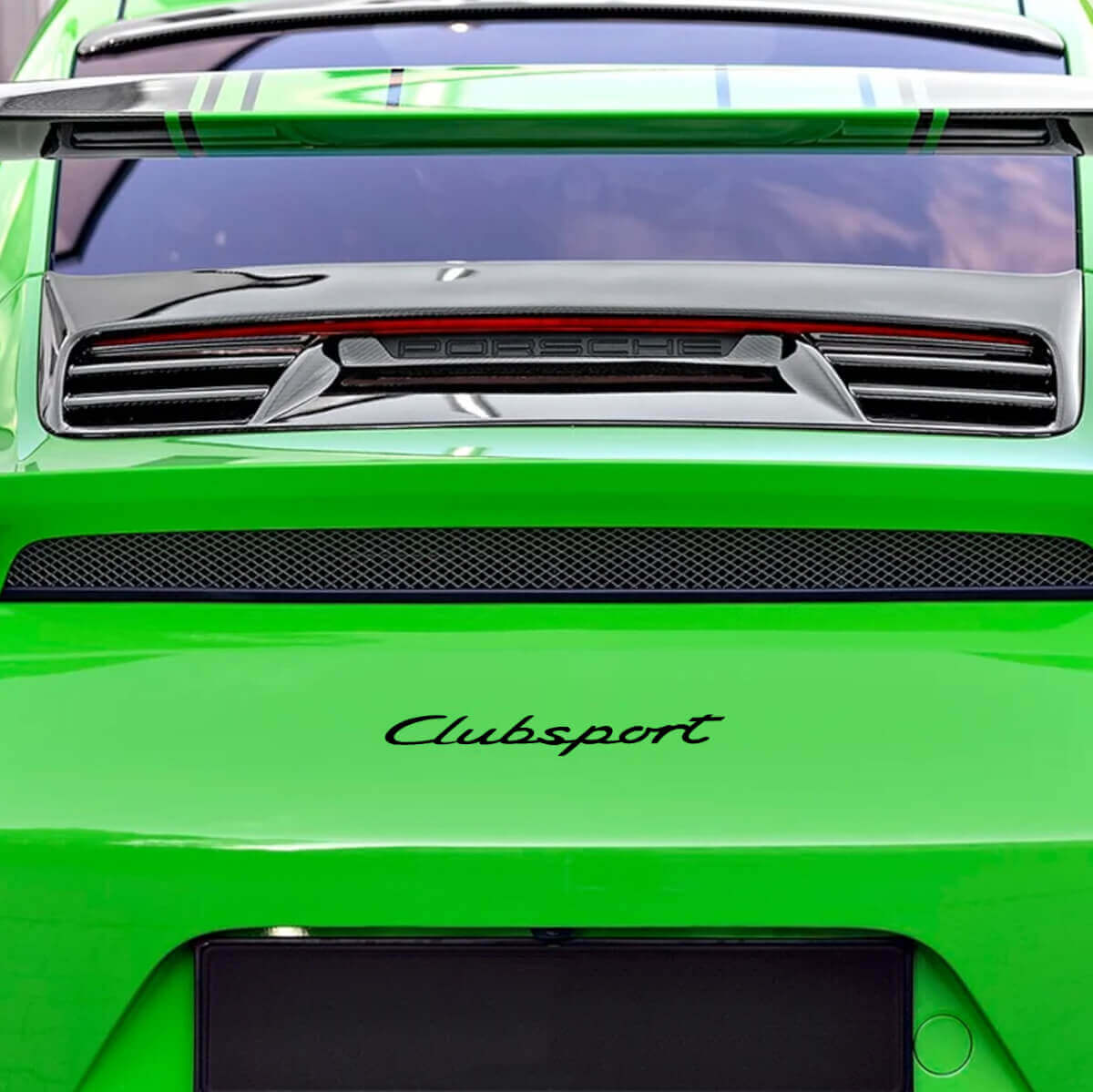 Clubsport Achter Vinyl Decal Sticker voor Porsche 911