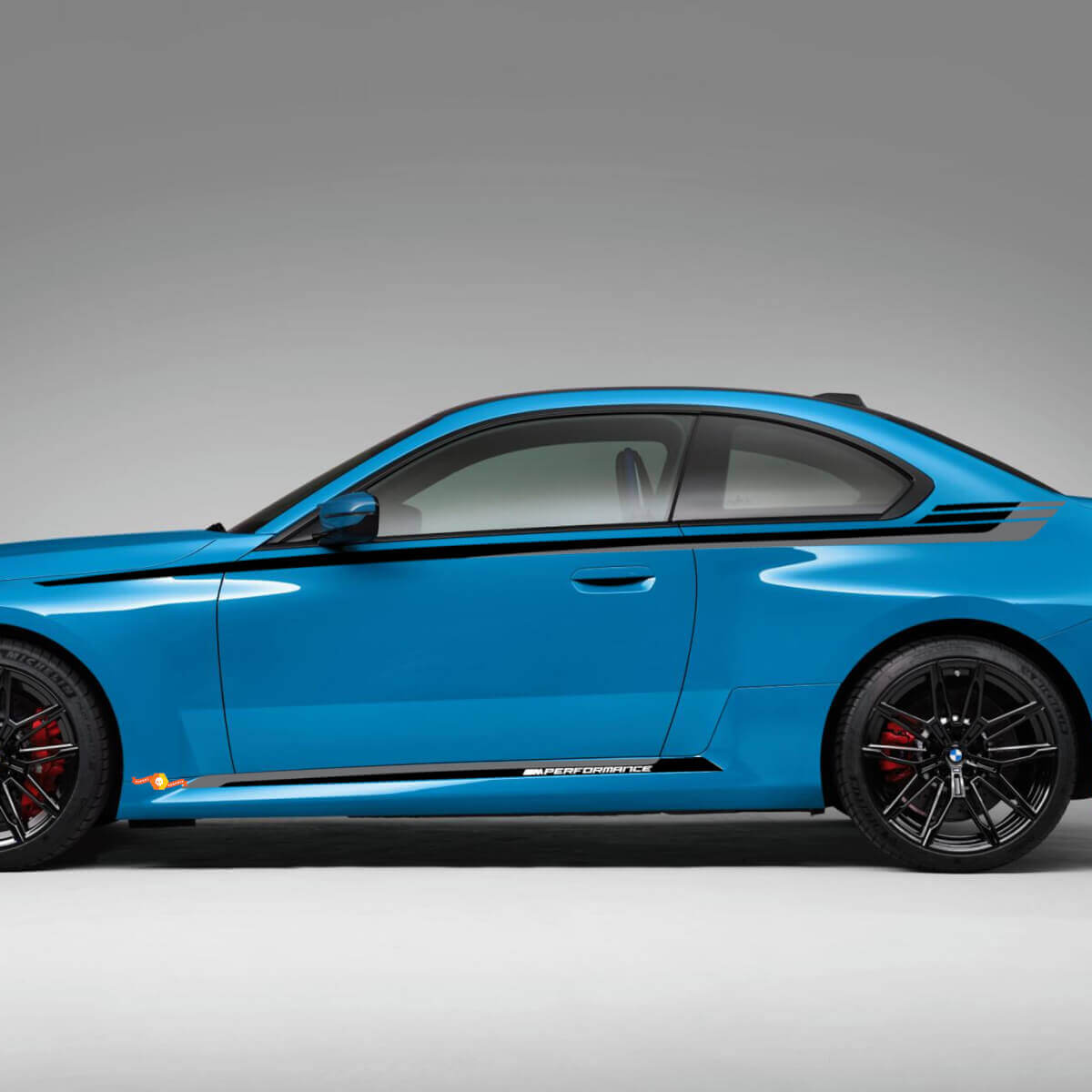 M Performance Stijl Zijstrepen Vinyl Decal Kit voor BMW M2 G87