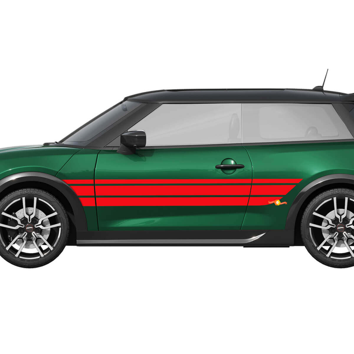 Racing Strepen Grafische Zij Vinyl Decal Sticker voor Mini Cooper S