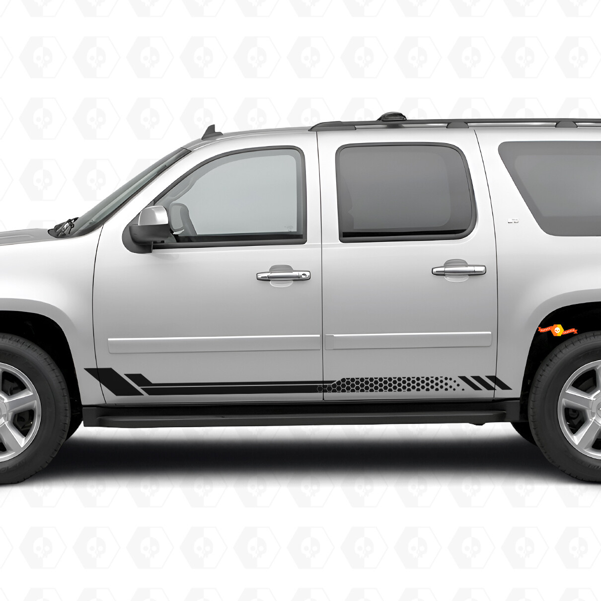Honingraat Deur- en Rockerpanel Vinyl Strepen voor Chevrolet Suburban GMT900 2007-2014