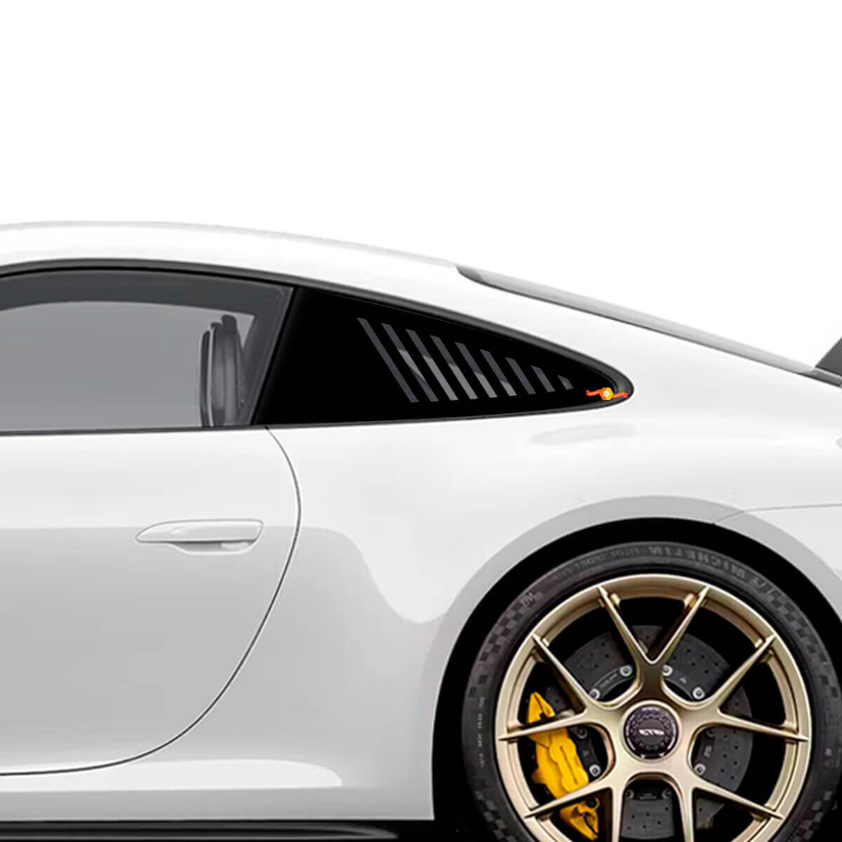 Le Mans-stijl achterzijraamstreepdelen voor Porsche 911 en Cayman