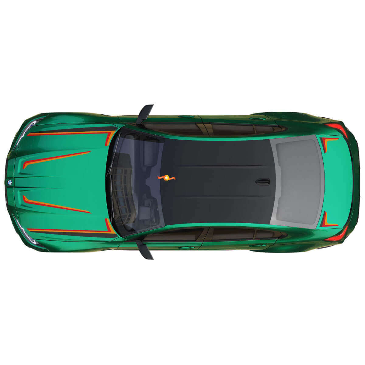 M Performance motorkap kofferklep zijstrepen vinyl sticker voor BMW M3 G80