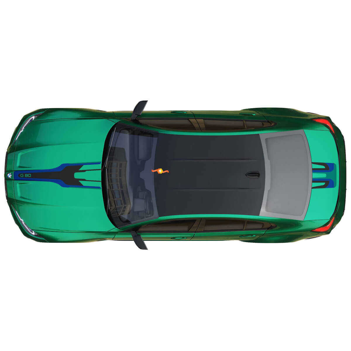 M Performance Abstract Grafische Motorkap Kofferbak Strepen Vinyl Decal voor BMW M3 G80