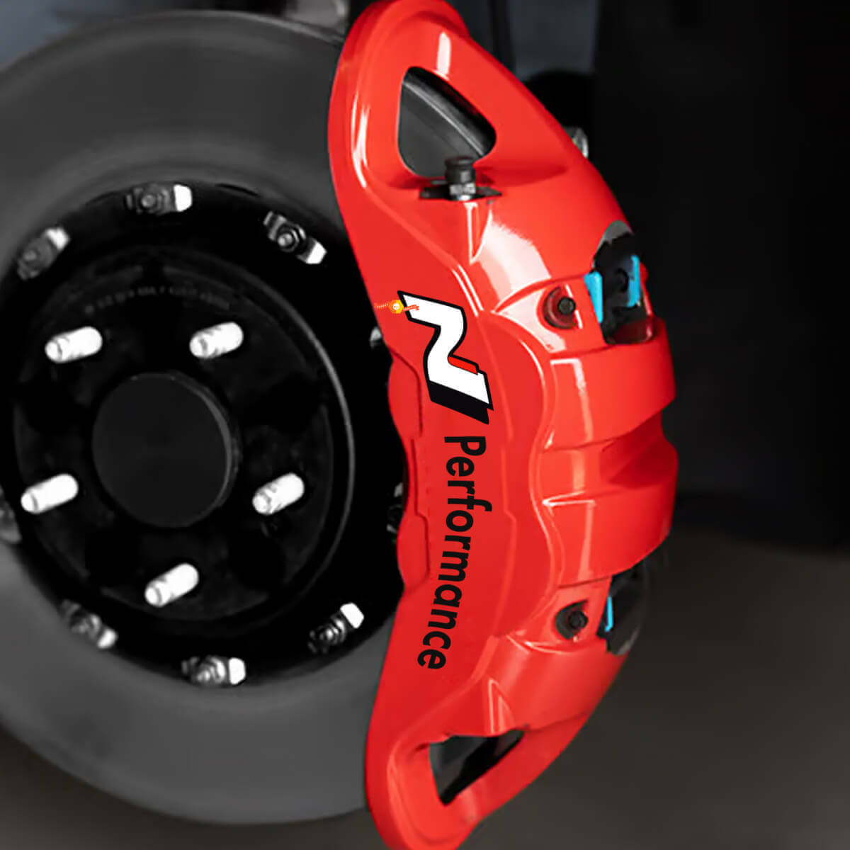 N Performance remklauw hoge temperatuur vinyl sticker voor Hyundai