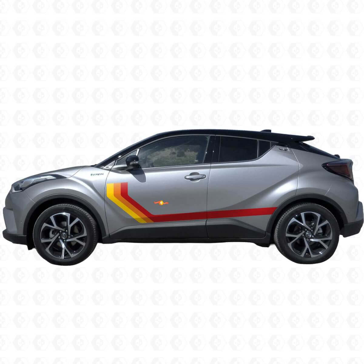 Haritage Vintage Zijkstrepen Vinyl Stickers Decal Voor Toyota C-HR 2014