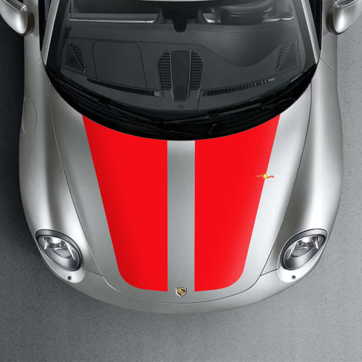 Brede Dubbele Race Strepen Motorkap Vinyl Decal Kit Voor Porsche 911 996 997 Carrera