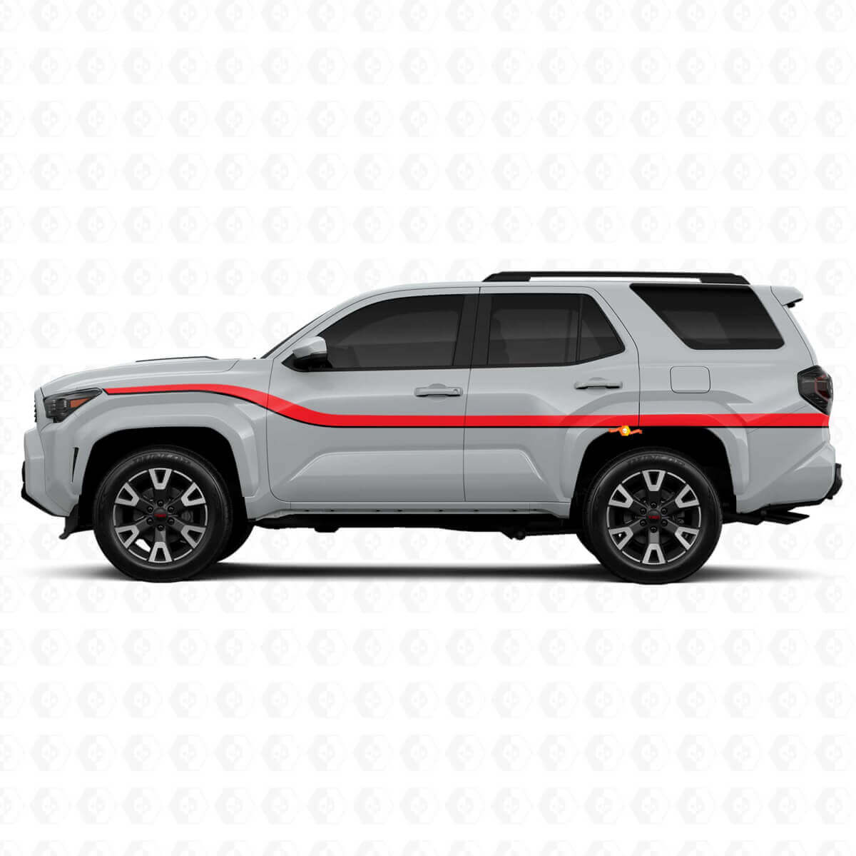 Dubbele Gladde Strepen Zij Vinyl Stickers Decal Voor Toyota 4Runner 6de Generatie