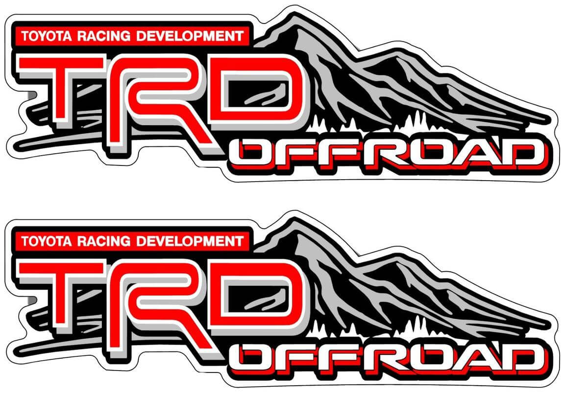 TRD Off Road Mountain Style Vinyl Stickers voor Toyota Tacoma Tundra
