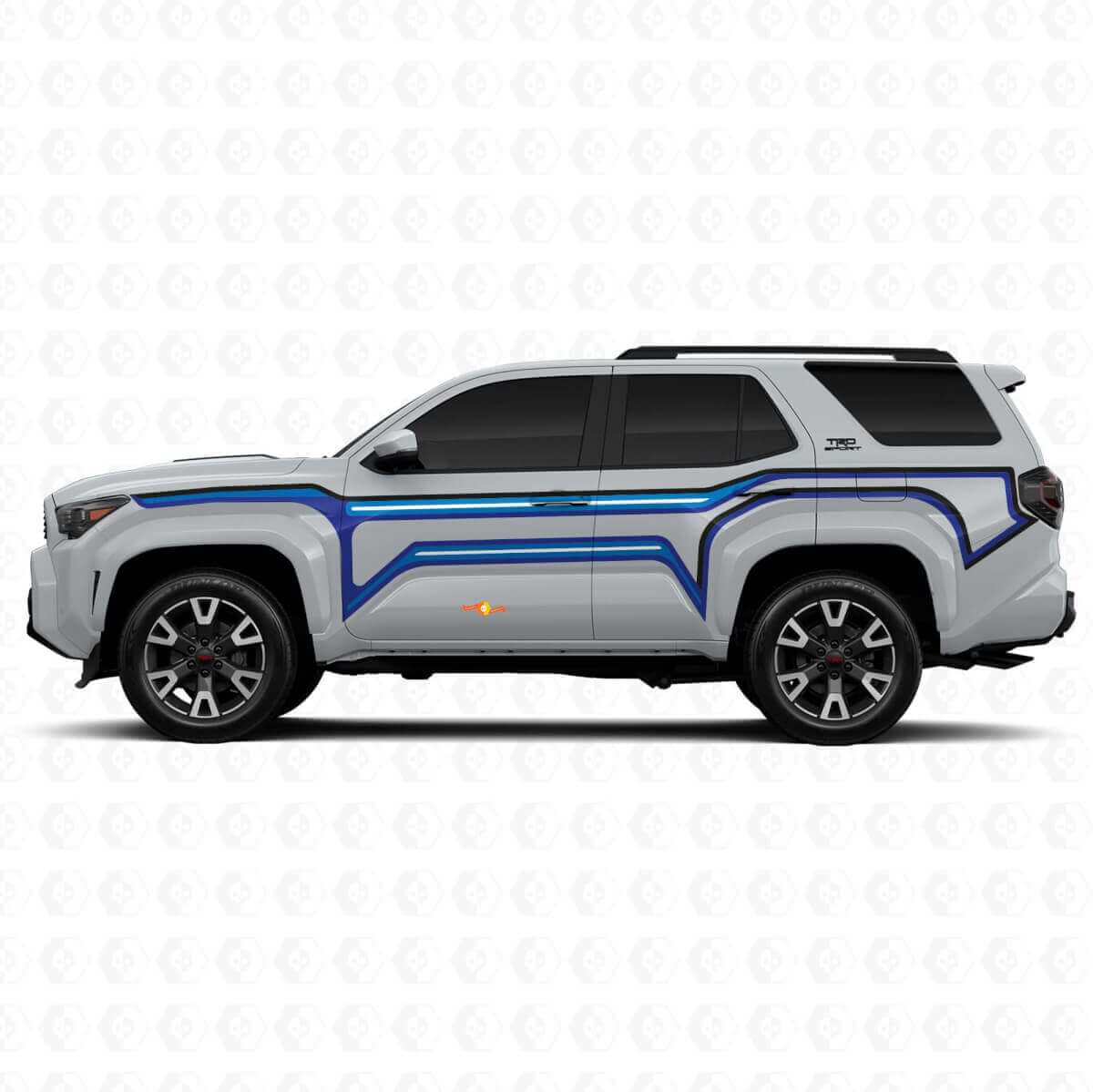 Scheve lijnen volledige zijvinylstickers decal voor Toyota 4Runner