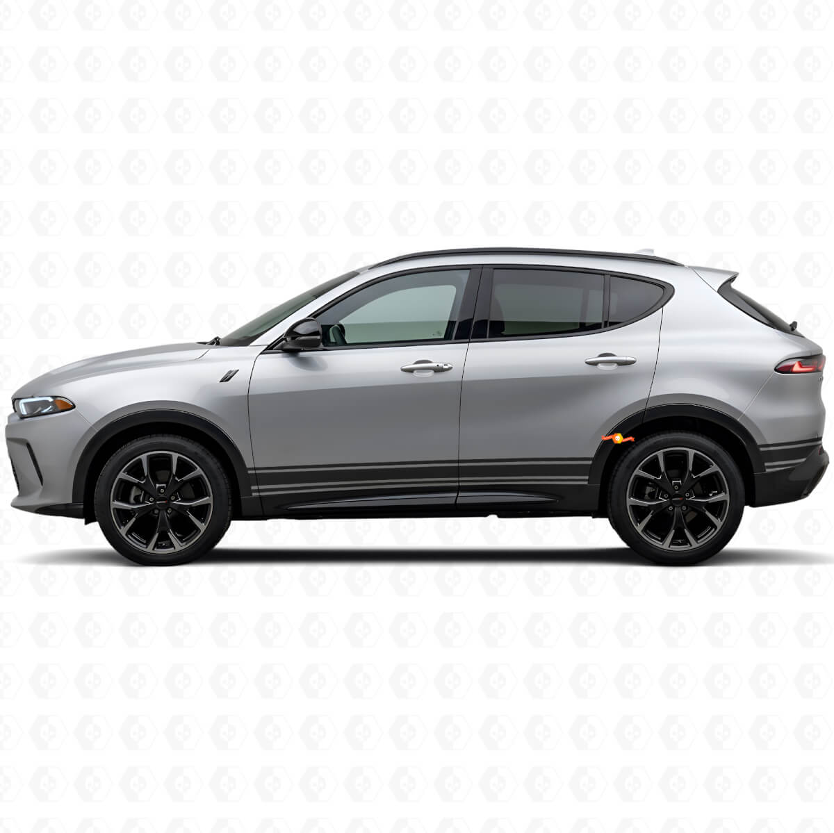 Rechte Lijnen Zijkant Vinylsticker Decal voor Dodge Hornet 2023+