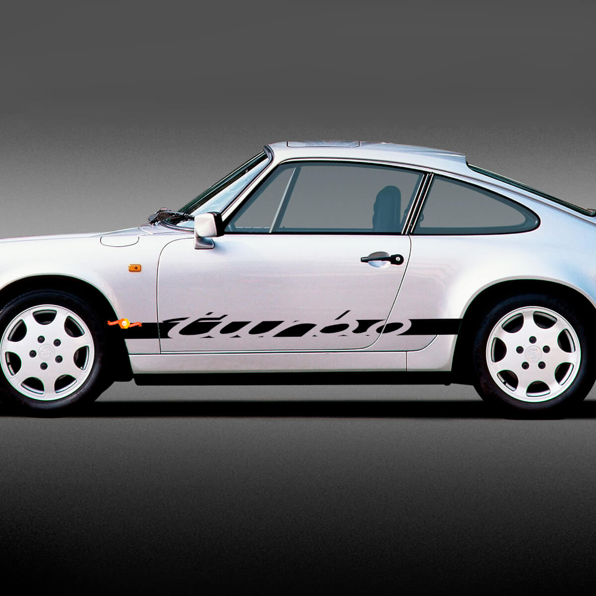 Turbo lettertype zijstreep vinyl decal sticker voor Porsche 911