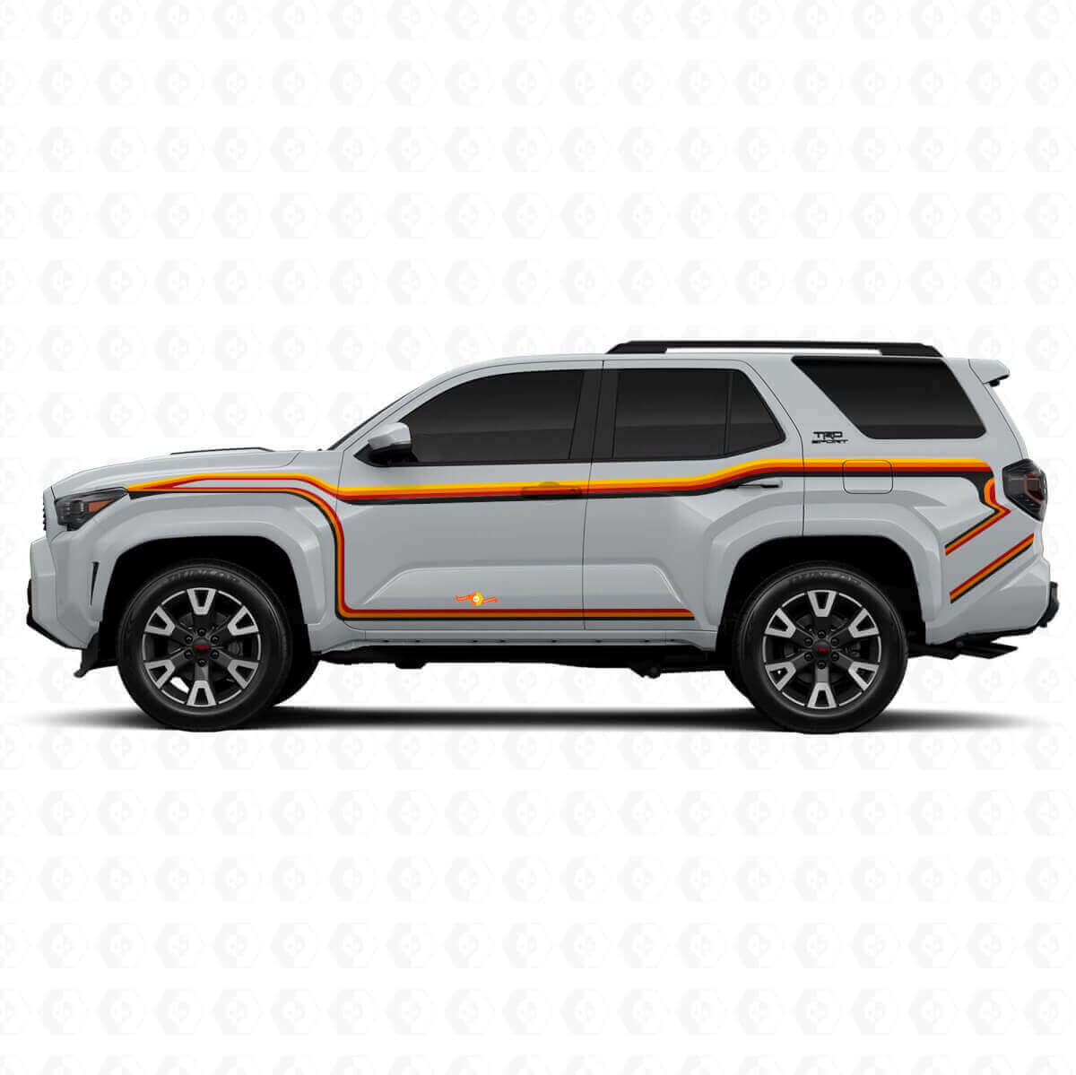 Doorlopende Gebogen Lijnen Hele Zijde Vinyl Sticker Decal Voor Toyota 4Runner