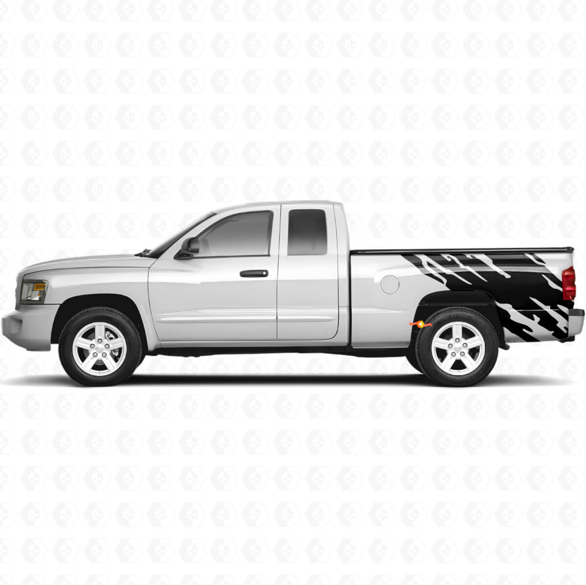 Modderspat Grafisch Achterzijde Vinyl Decal voor Dodge Dakota 2005-2011