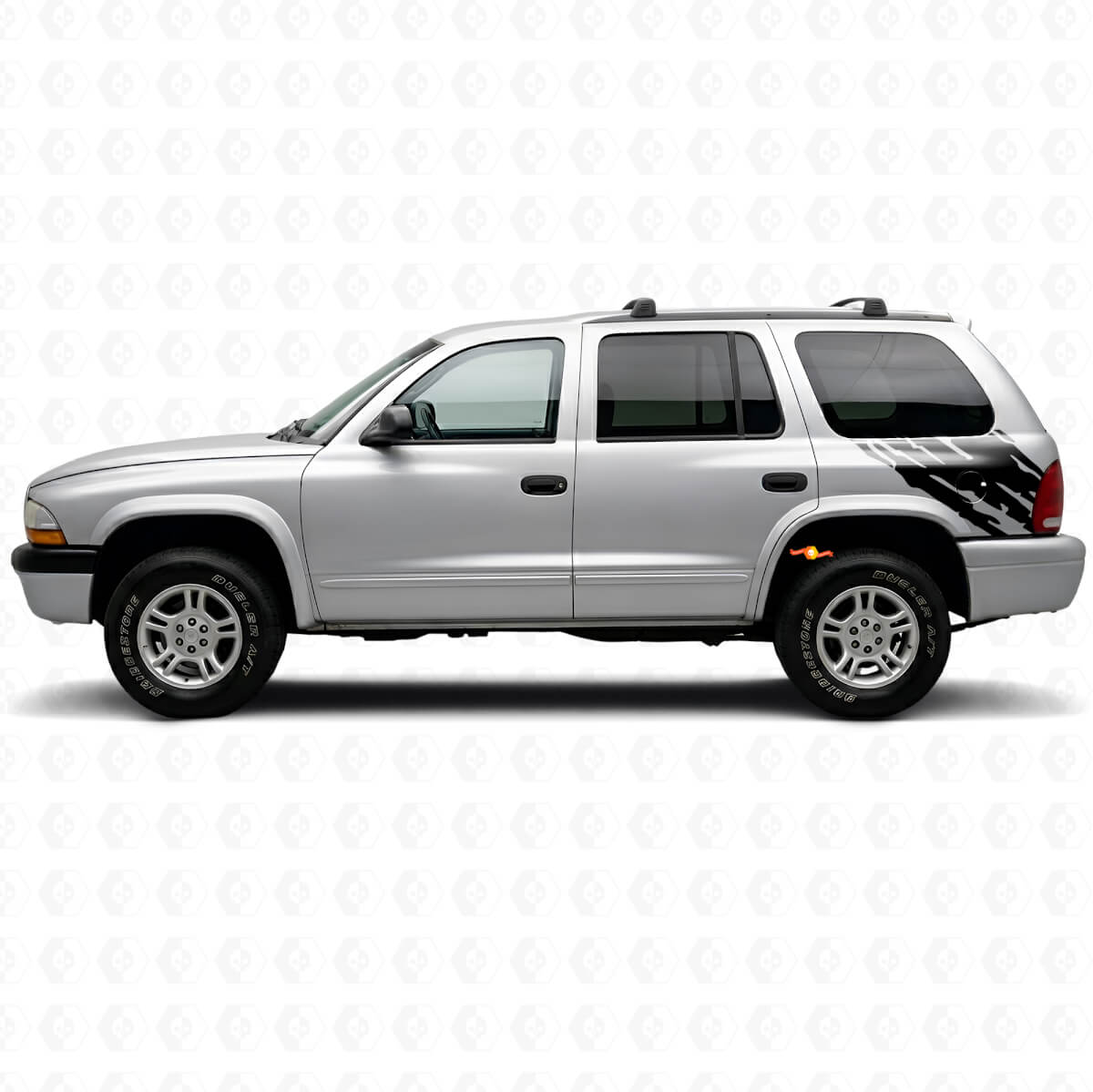 Modderspatten Grafische Vinylsticker Achterzijde voor Dodge Durango 1998-2003