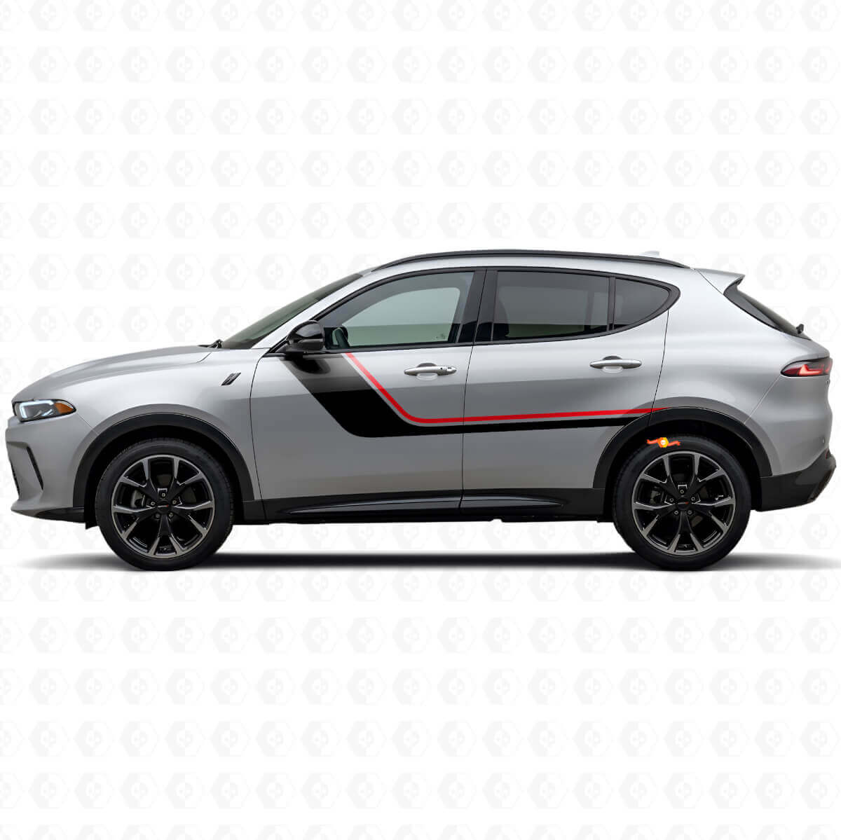 Dubbele Strepen Deur Zijvinylsticker voor Dodge Hornet 2023+