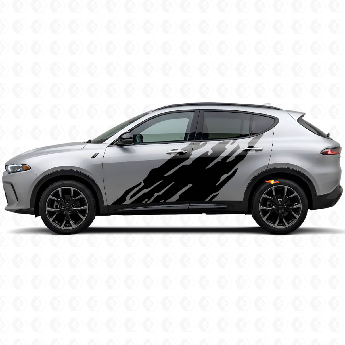 Modderspatgrafiek Deur Vinyl Sticker voor Dodge Hornet 2023+