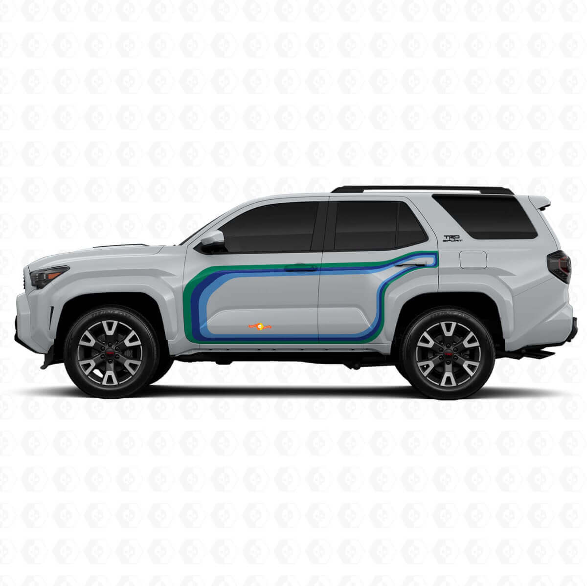 Gesloten Strepen Grafische Zij Vinyl Stickers Decal Voor Toyota 4Runner