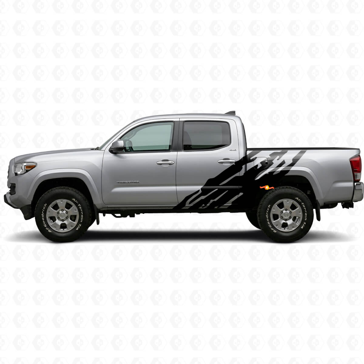 Modderplasgrafiek Zijdelings Vinyl Decal voor Toyota Tacoma 2015-2023