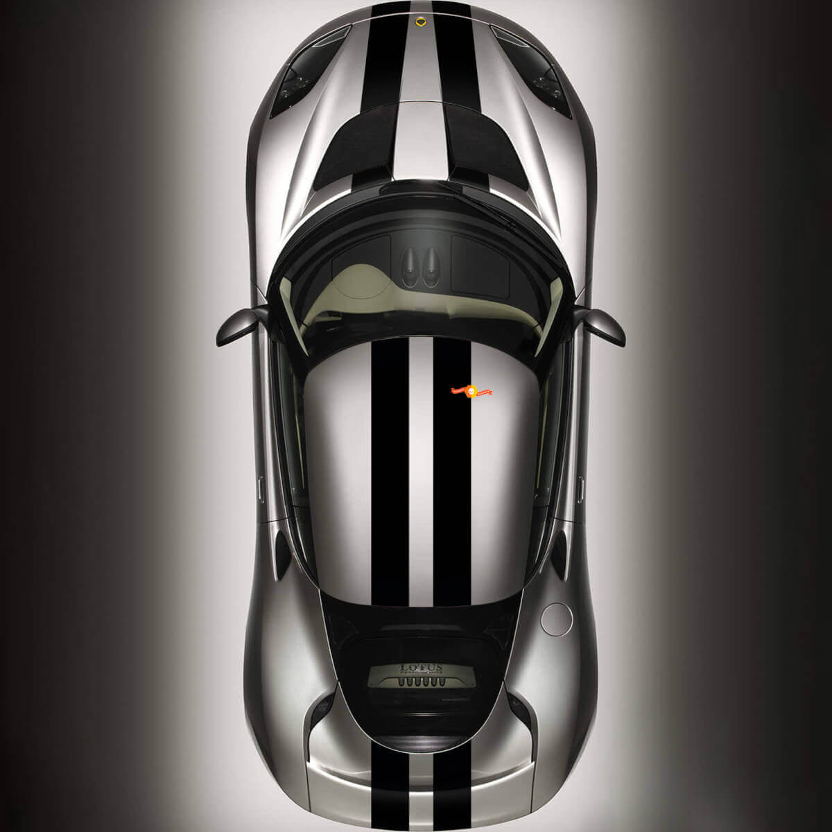 Twin Stripes Motorkap Dak Kofferbak Vinyl Decal Kit voor Lotus Elise 2008