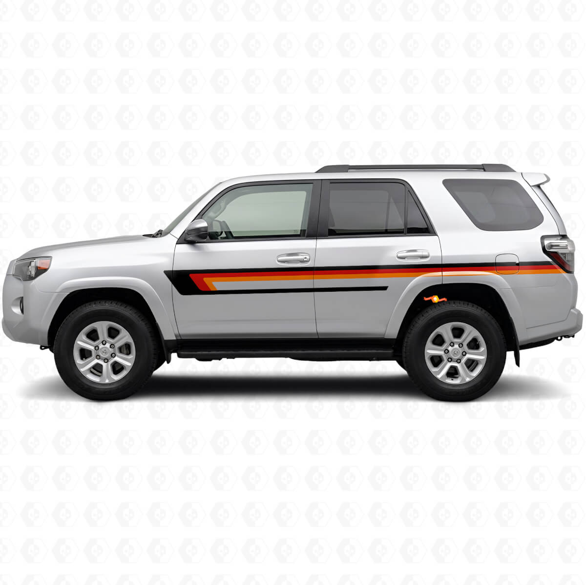 Vinylsticker met Drie Strepen voor de Portieren van Toyota 4Runner 2009-2024