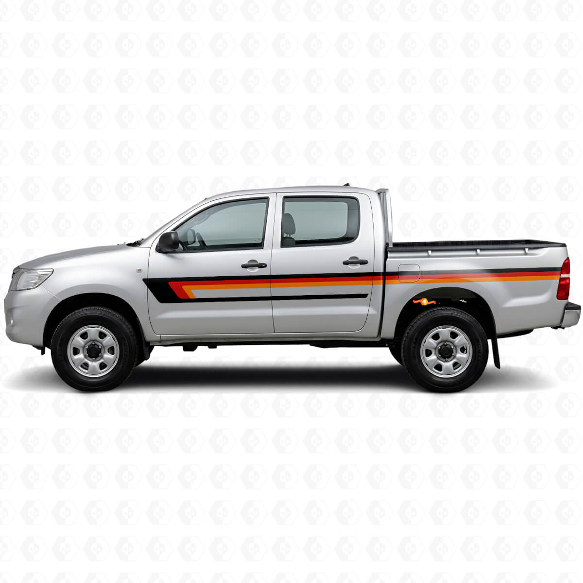 Vinylstickers met drievoudige strepen voor deurzijde voor Toyota Hilux 2004-2015