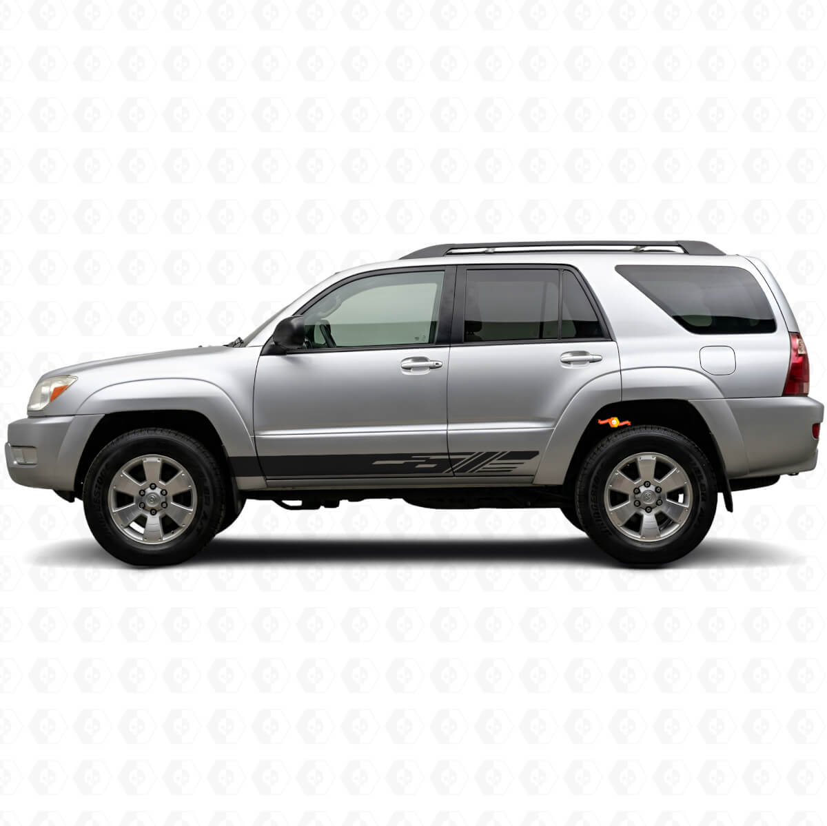 Versierde Strepen Rocker Panel Vinyl Decal voor Toyota 4Runner 2002-2009