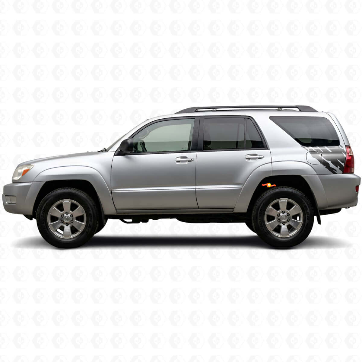 Modderspatttergrafiek zijvlak vinyl sticker set voor Toyota 4Runner 2002-2009