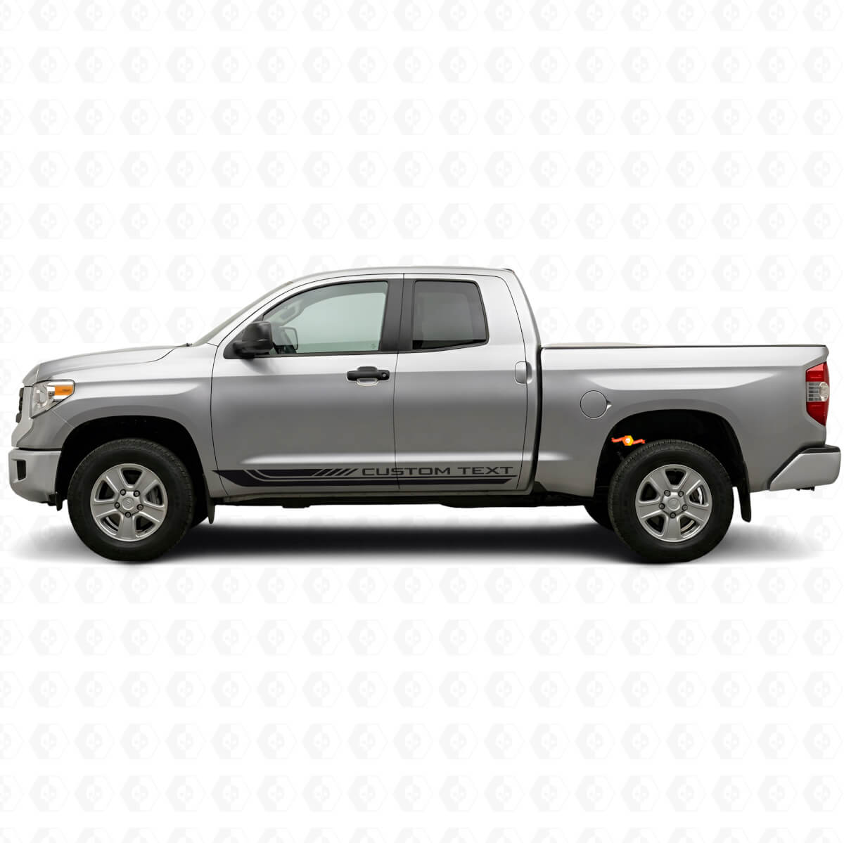 Gebogen Ruitenpatroon Strip Rocker Panel Vinyl Decal voor Toyota Tundra 2007-2021