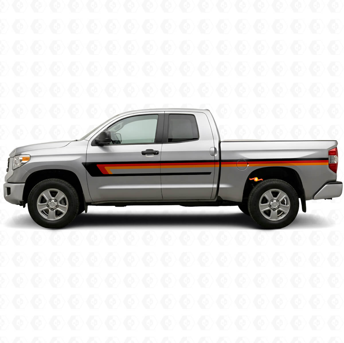 Deurzij Vinyl Decal met Drie Strepen voor Toyota Tundra 2007-2021