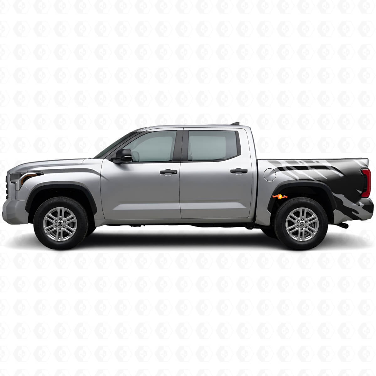 Modderspatgrafiek Achterzijvinylsticker voor Toyota Tundra 2022+