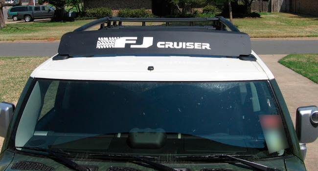 FJ Cruiser Dakdrager Windgeleider Sticker voor Toyota FJ Cruiser