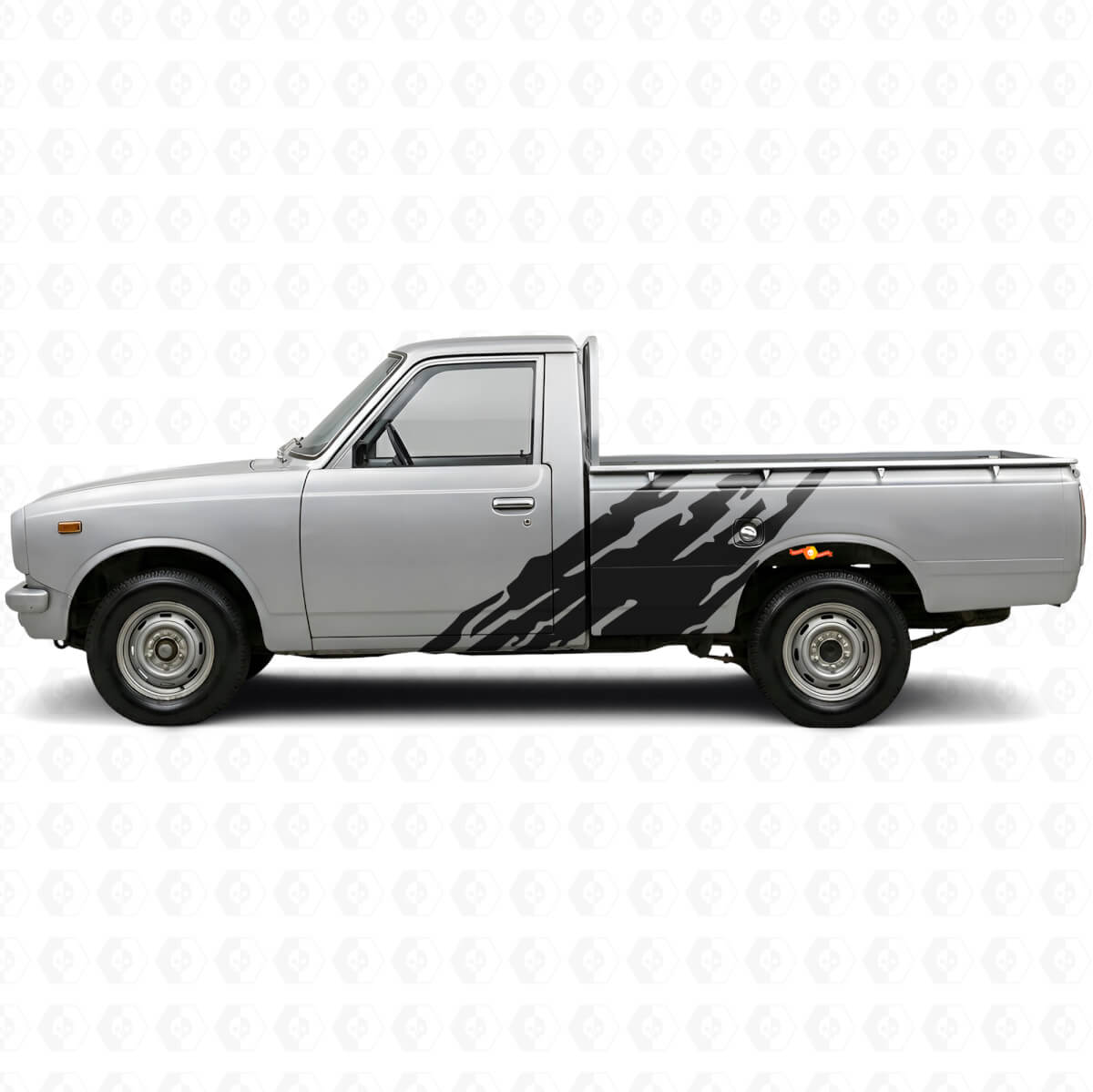 Modderspat Grafische Zijvinylsticker voor Toyota Hilux 1968-1972