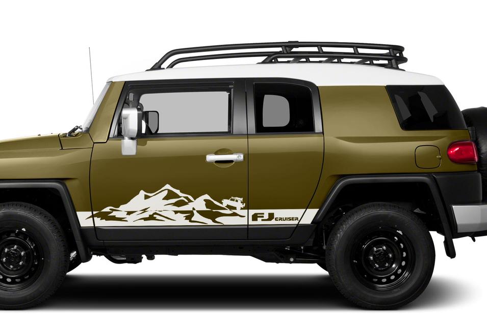 FJ Logo Bergen Stijl Zij Vinyl Decal Sticker voor Toyota FJ Cruiser