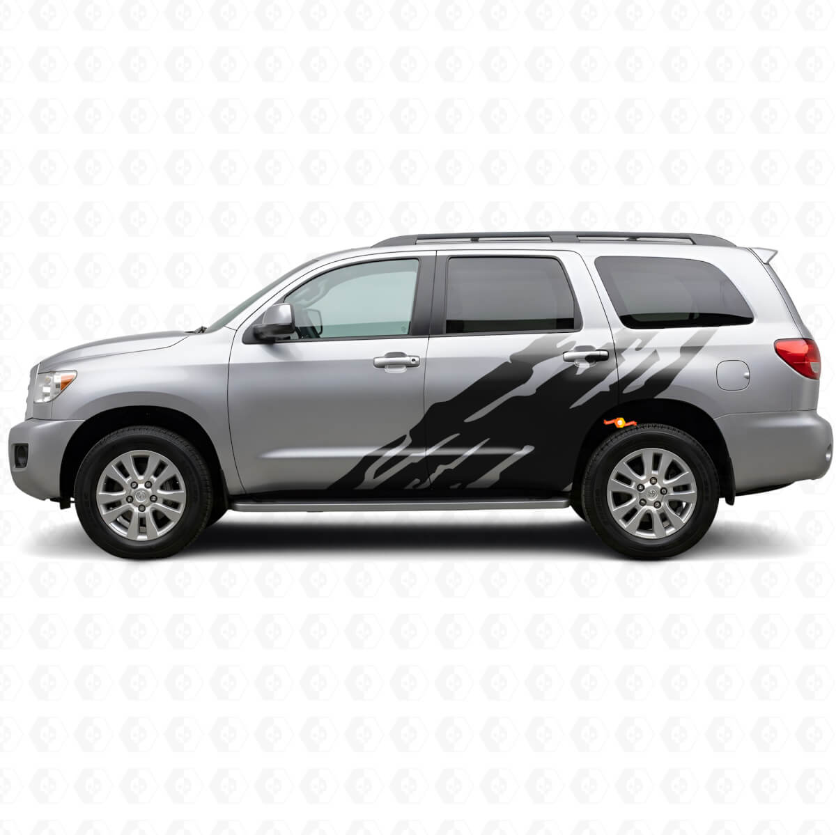 Modderspat Grafisch Zij Vinyl Sticker voor Toyota Sequoia 2007-2022