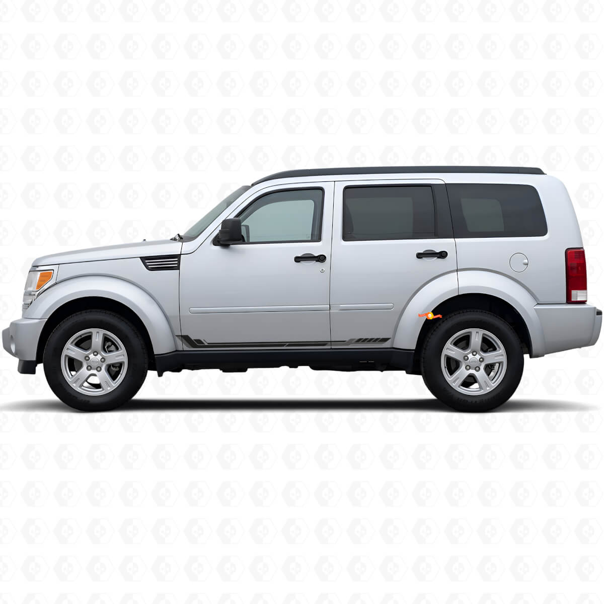 Racing Stijl Zijstrepen Vinyl Sticker voor Dodge Nitro 2007-2011