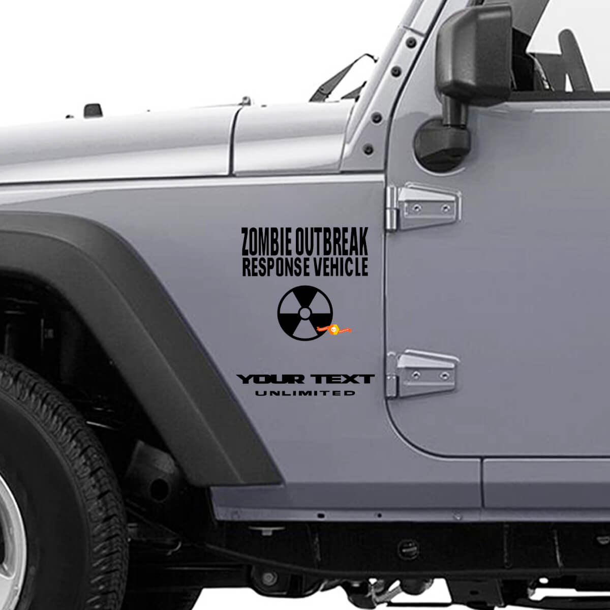 Sticker voor Zombie-uitbraakreactievoertuig voor Jeep Wrangler Rubicon