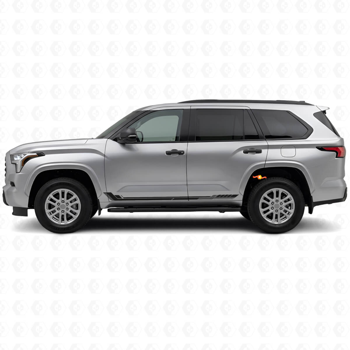 Racingstijl Zijstrepen Vinyl Decal voor Toyota Sequoia 2022+