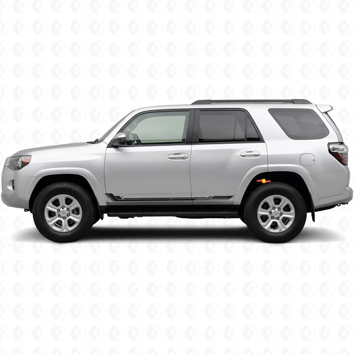 Vinylsticker met zijstrepen in racestijl voor Toyota 4Runner 2009-2024