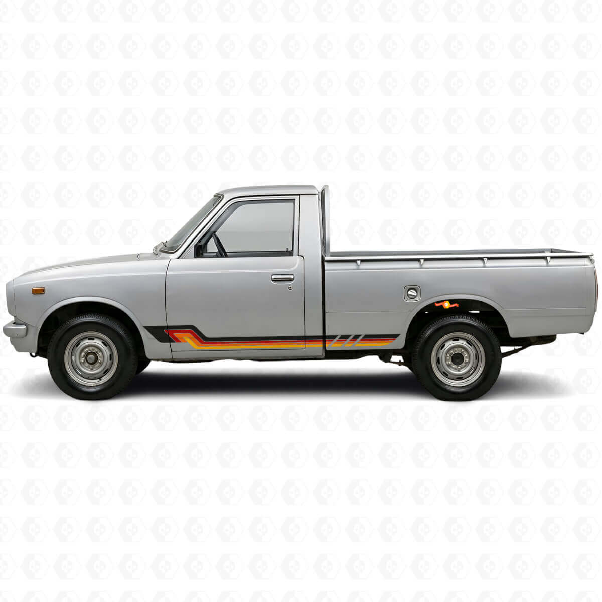 Vintage stijl zijstrepen vinylsticker voor Toyota Hilux 1968-1972