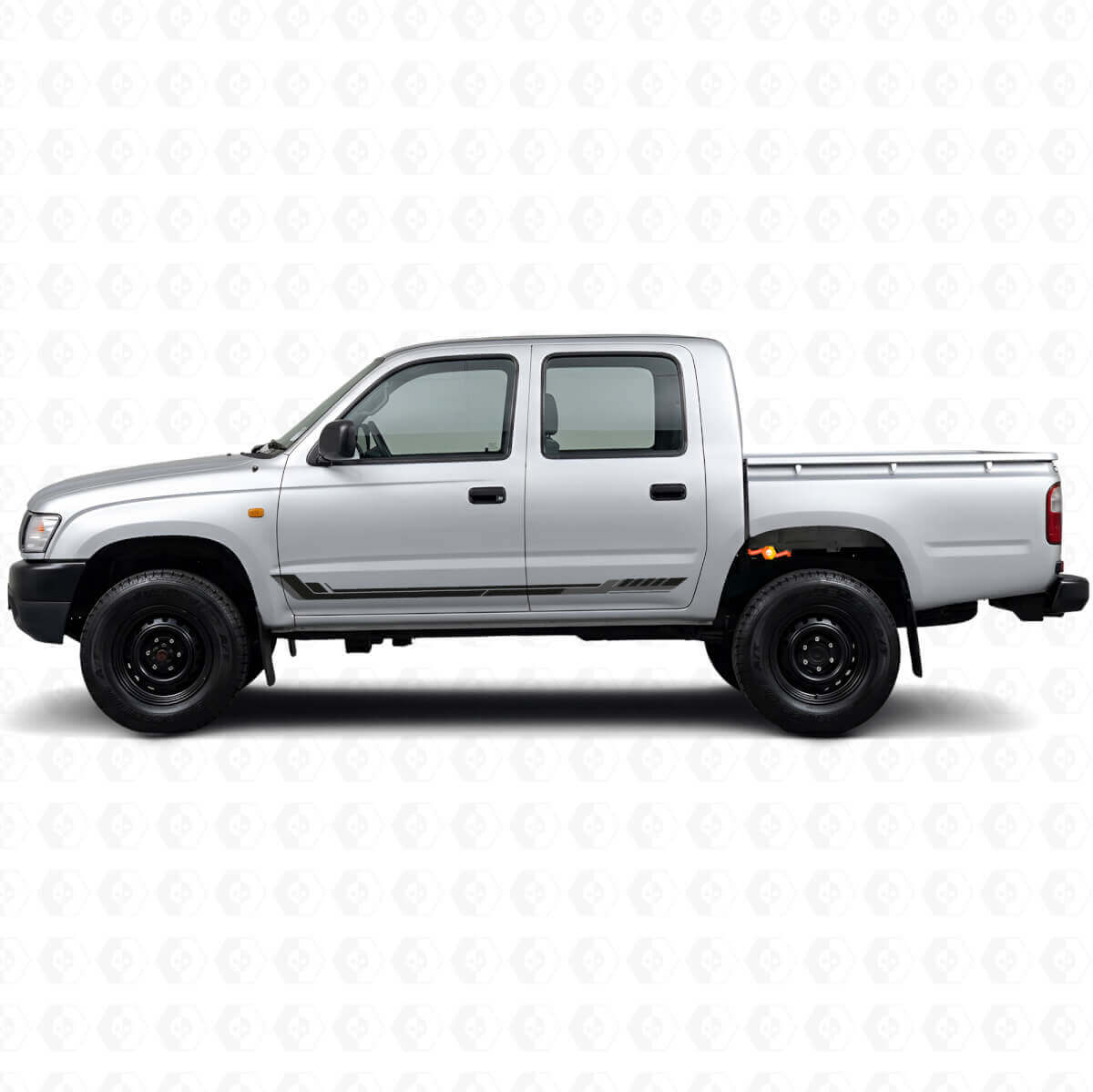 Racingstijl Zijdelingse Strepen Vinyl Decal voor Toyota Hilux 1997-2004