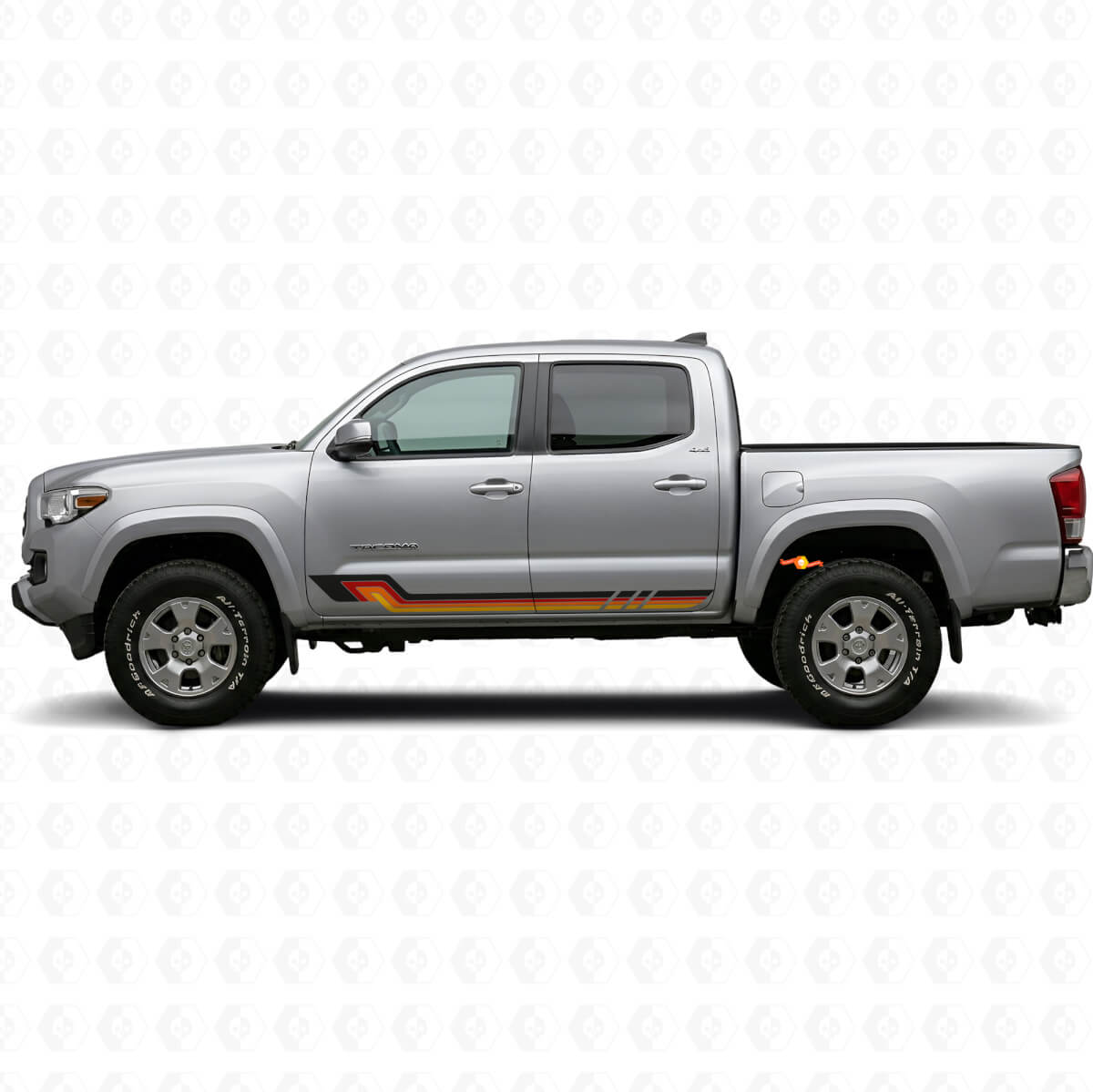 Vintage Stijl Zijstrepen Vinyl Decal voor Toyota Tacoma 2015-2023