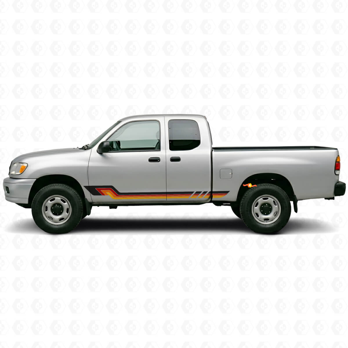 Vintage stijl zijstrepen vinyl decal voor Toyota Tundra 1999-2006