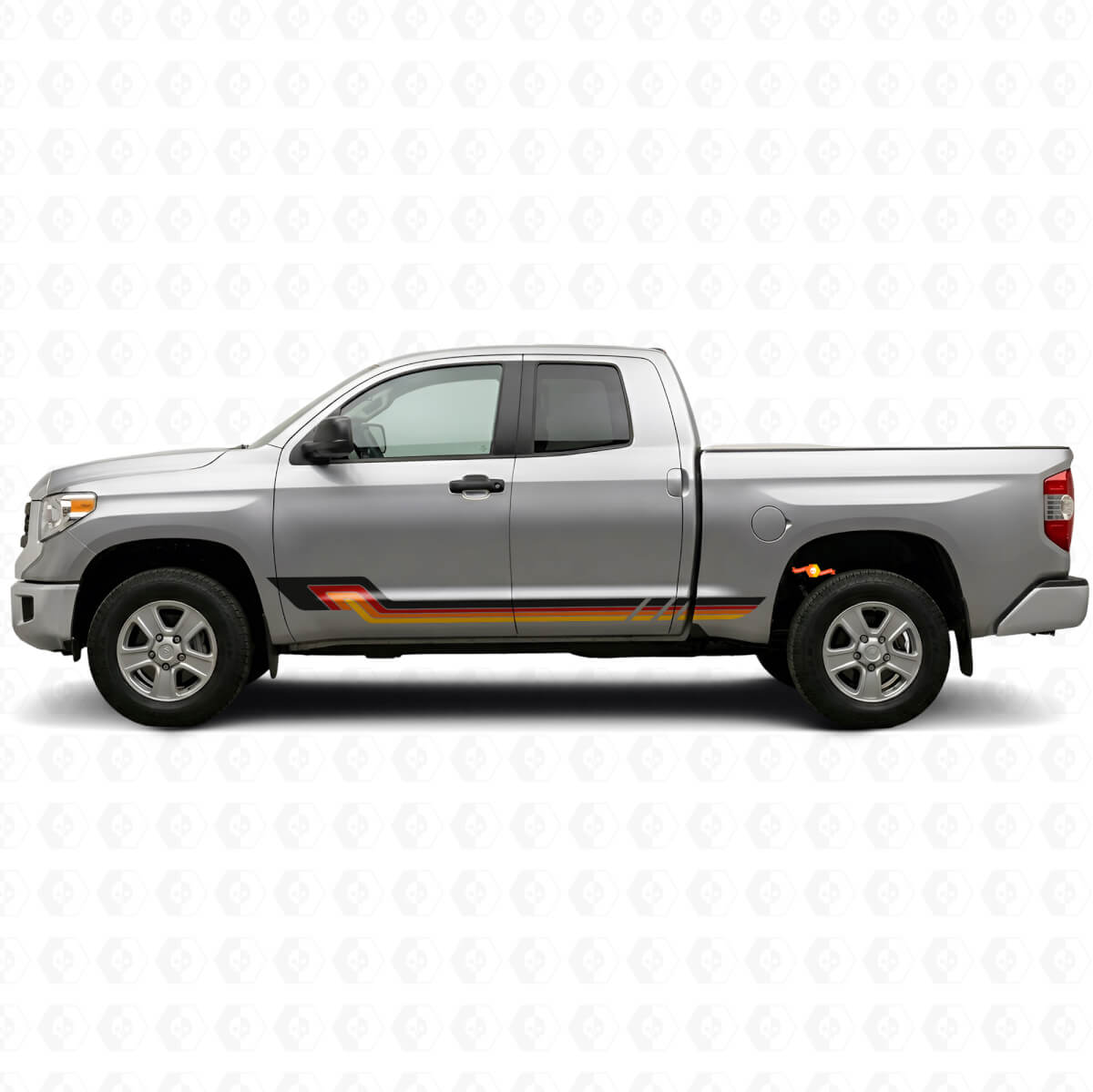 Vintage stijl zijkunst vinyl decal voor Toyota Tundra 2007-2021