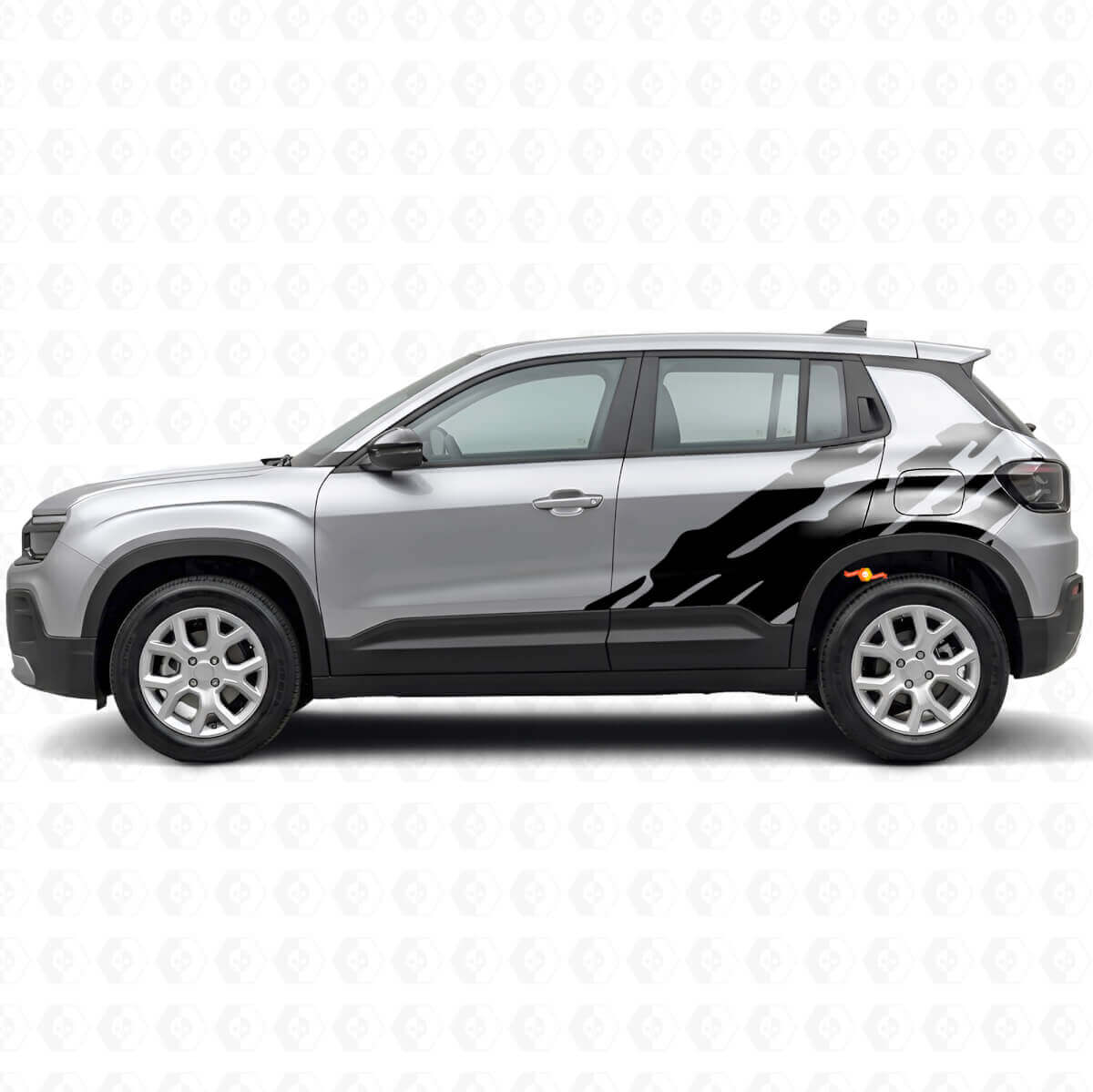 Modderspatgrafiek Zijkant Vinyl Sticker voor Jeep Avenger 2023+