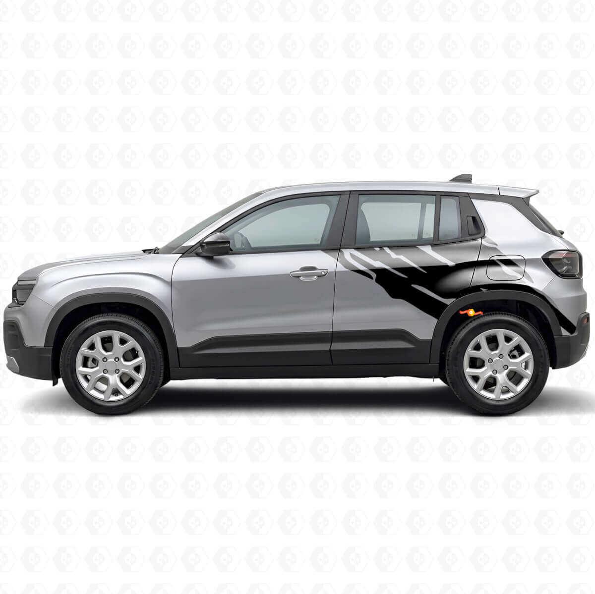 Modderspatten Grafische Zijvinyl Decal Kit voor Jeep Avenger 2023+