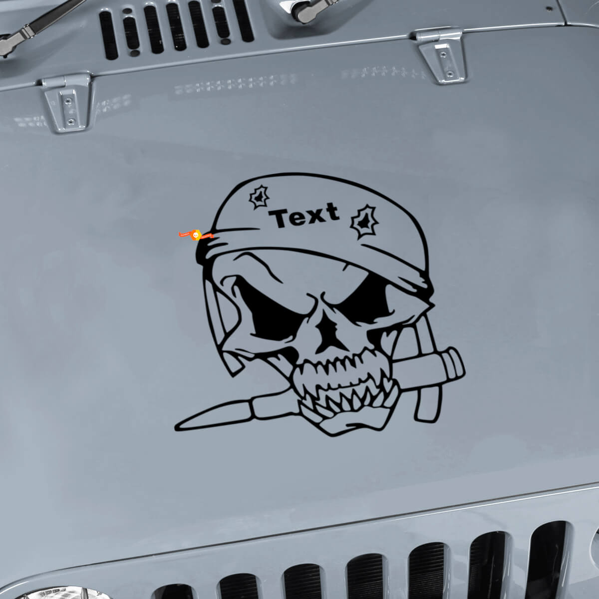 Militaire Soldaat Schedel Hood Vinyl Stickers Voor Jeep Wrangler TJ LJ JK