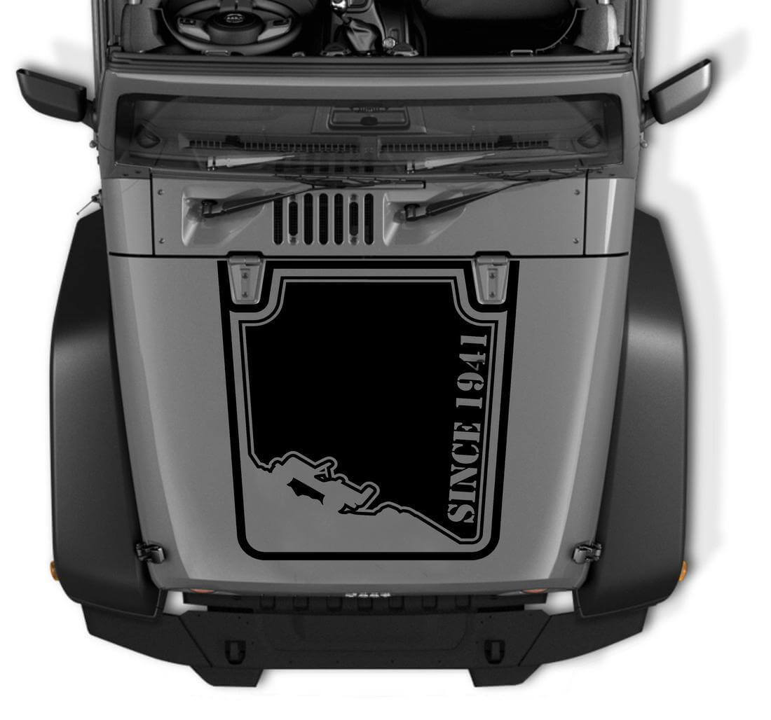 Jeep wrangler TJ berg sticker motorkap grafische motorkap Sticker CJ YJ TJ JK Vinyl Sticker